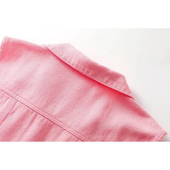 Colorful Denim Vest Women Jeans