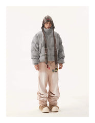 American Vintage Stand Collar Cotton-padded Coat
