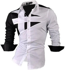 Casual Dress Shirts Fashion Designer Stylish Long Sleeve