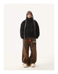 American Vintage Stand Collar Cotton-padded Coat