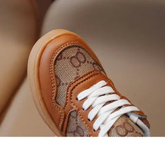 Sports Shoes Students Lace-up Light Sneakers for Girls Versatile Shoes