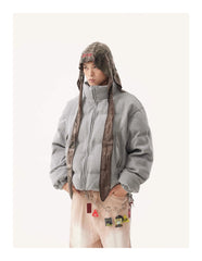 American Vintage Stand Collar Cotton-padded Coat
