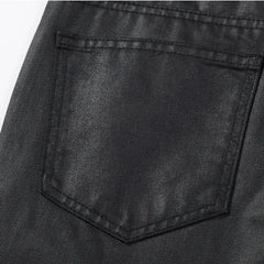 Cotton Tide Niche Wax Denim Pants