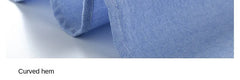 Long Sleeve Pure Cotton Oxford  Embroidered Shirt