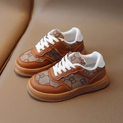 Sports Shoes Students Lace-up Light Sneakers for Girls Versatile Shoes