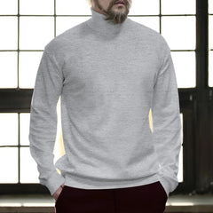 Cotton Half High Neck Base Sweater