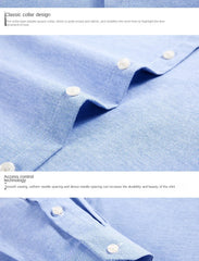 Oxford textile long sleeve slim fit shirt