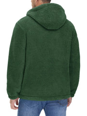 Hooded Fleece Jackets Thermal Warm Soft Fluffy Full Zip