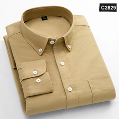 Classic fit fashion 100%Cotton long-sleeve shirt pocket slim fit