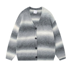 Cardigan V-neck Single Breasted