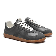 Sneakers unisexe en cuir véritable: chaussures décontractées pour hommes et femmes