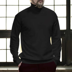 Cotton Half High Neck Base Sweater