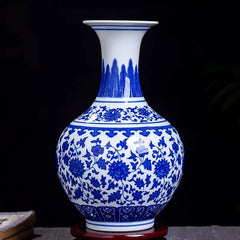 VASE BLEU DECORATIF