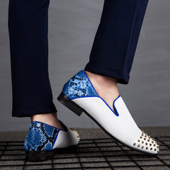 Rivet Modern Style Casual Slip On Formal Loafers Men Moccasins Shoes