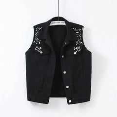 Colorful Denim Vest Women Jeans