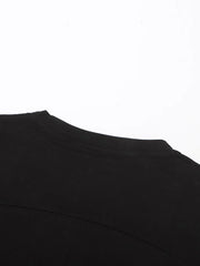 Round Neck Short Sleeve Solid PatchworkT Shirts