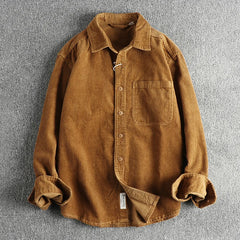 American Khaki Washed Long Sleeve Cotton Shirt