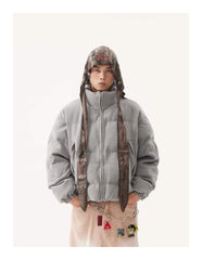 American Vintage Stand Collar Cotton-padded Coat