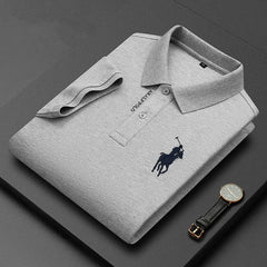 Embroidered Pure Popsicle Cotton Short Sleeved Polo Shirt
