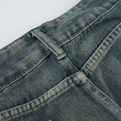 Vintage Washed Loose Fit Jeans Casual Denim Pants