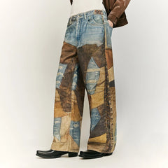 Design High-End Jeans for Men and Women Loose Cool Straight Wide Leg Casual Trousers