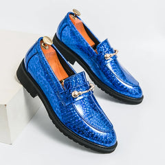 Glossy Leather  High-end Banquet  Loafers Shoes