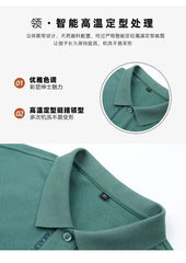 Embroidered Pure Popsicle Cotton Short Sleeved Polo Shirt