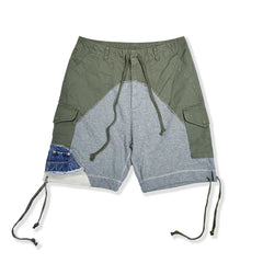 Army Patchwork Shorts Multi Pockets Cargo Shorts