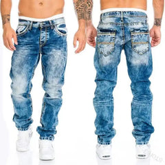 Straight Stretch Slim Jean Denim Trousers Baggy Jeans