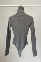 Cotton BTurtleneck Solid Knitwear Knitted Bodysuits
