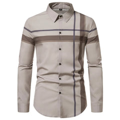 Long Sleeve   Shirt Stripes Thin Shirts