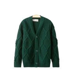 Toddler Boys Knitwear Long-Sleeve Cotton Cardigans