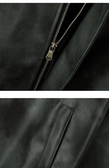 American Dyed PU Leather Jacket