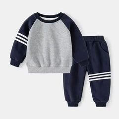 Patchwork Kids Boys Two-Piece Sets Tracksuit Outfits Tops Pants