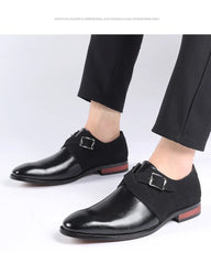 Masculino Leather Brown Black Elegant Luxury Suit Shoes