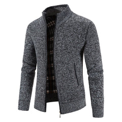 Sweater Jacket  Cold Coat Fleece Zipper Cardigan