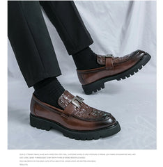 British Street Style Leather Loafers