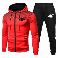 2 Piece Set Tracksuit Sport Zipper Suit Casual