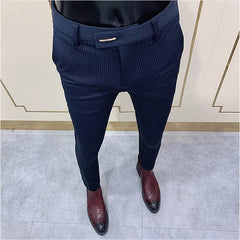 Slim Fit Men Casual Ankle Length Pants S