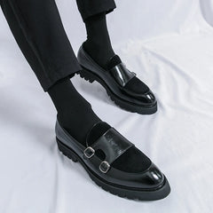 Leather Loafers Low Cut Daily Men's Driving Shoes Non Slip