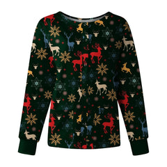 Long sleeve Cartoon print spa  Slim Fit top
