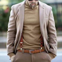 Cotton Half High Neck Base Sweater