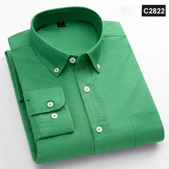 Classic fit fashion 100%Cotton long-sleeve shirt pocket slim fit