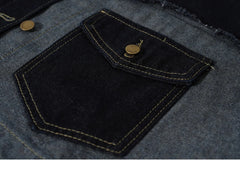 Block Denim Short Jacket