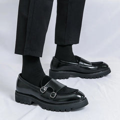 Leather Loafers Low Cut Daily Men's Driving Shoes Non Slip