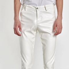 Rock Style PU Leather Pants Faux Leather Slim Fit Skinny