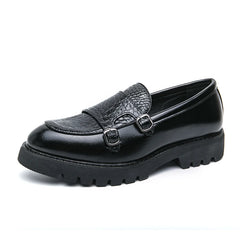 Leather Loafers Low Cut Daily Men's Driving Shoes Non Slip