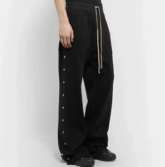 Rick Pants For Men Wide-legged Owens Trousers Buttoned Straight Leg