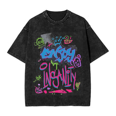Arcane Jinx  Shirt Printed Washed Vintage  Novelty T-Shirts