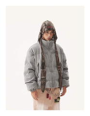 American Vintage Stand Collar Cotton-padded Coat